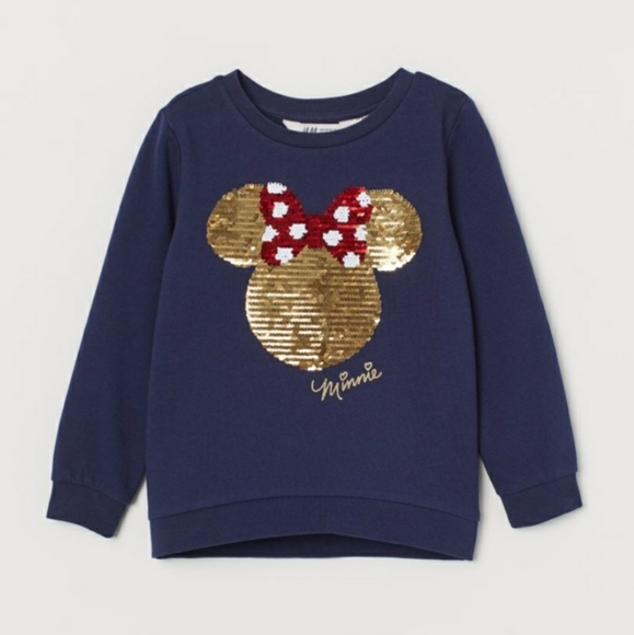 H&M 3-4Yrs Minnie Disney Sequin Sweater - Picture 5 of 5